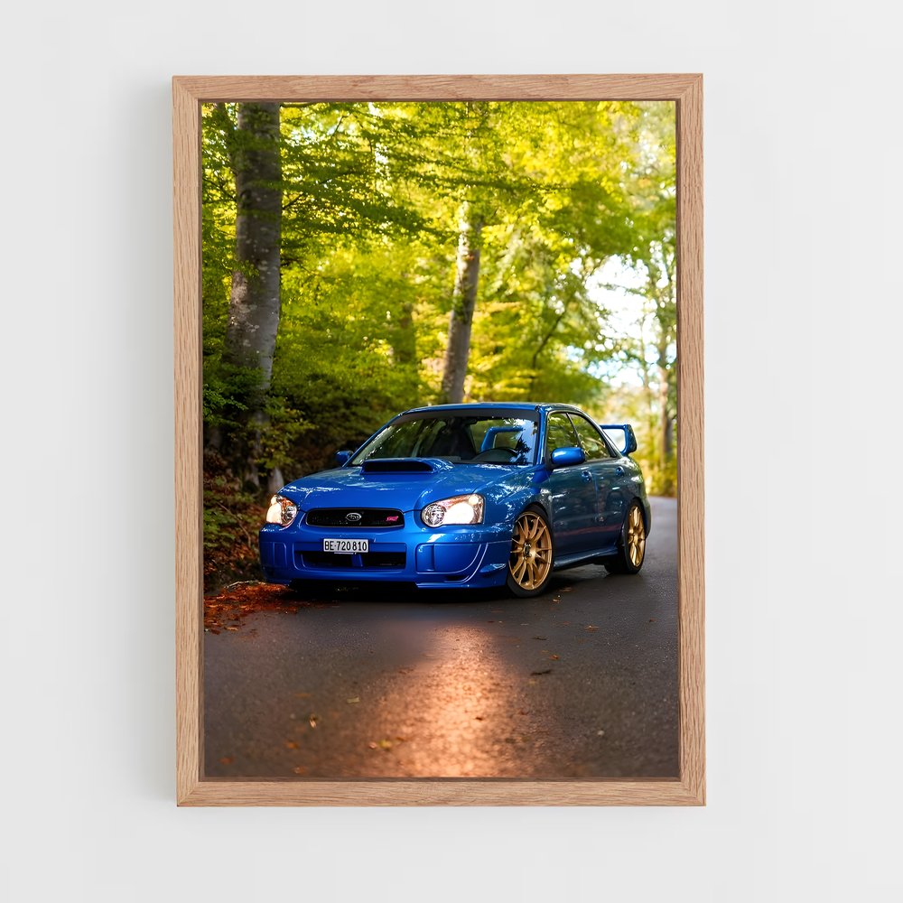 Poster Impreza wrx sti magnifique – affiche Subaru (vue 4)